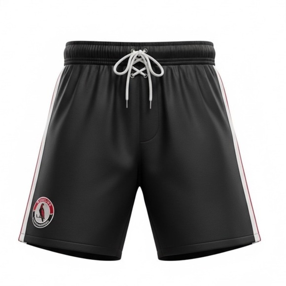 Rockwell Wheeling Lightningbirds Hockey‎ Shorts Women Lg Black Excellent LaceUp